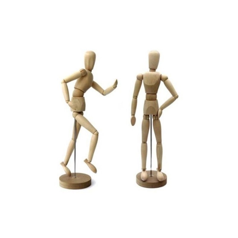 Fine art shop - Articulated Mannequin 65 cm, Natural wood | totenart.com\n