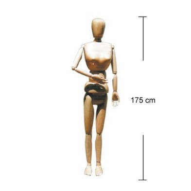 Fine art shop - Articulated Mannequin 175 cm, female, Natural wood | totenart.com\n