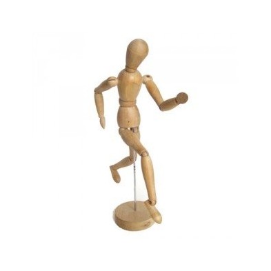 Fine art shop - Articulated Mannequin 65 cm, female, Natural wood | totenart.com\n