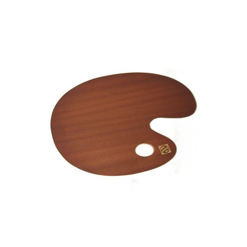  Fine art shop - Oval wooden paddle varnished Talens, 25x30 cm. | totenart.com