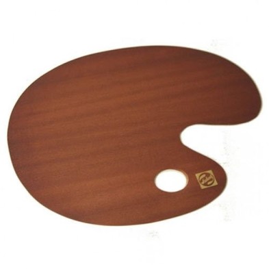  Fine art shop - Oval wooden paddle varnished Talens, 30x40 cm. | totenart.com