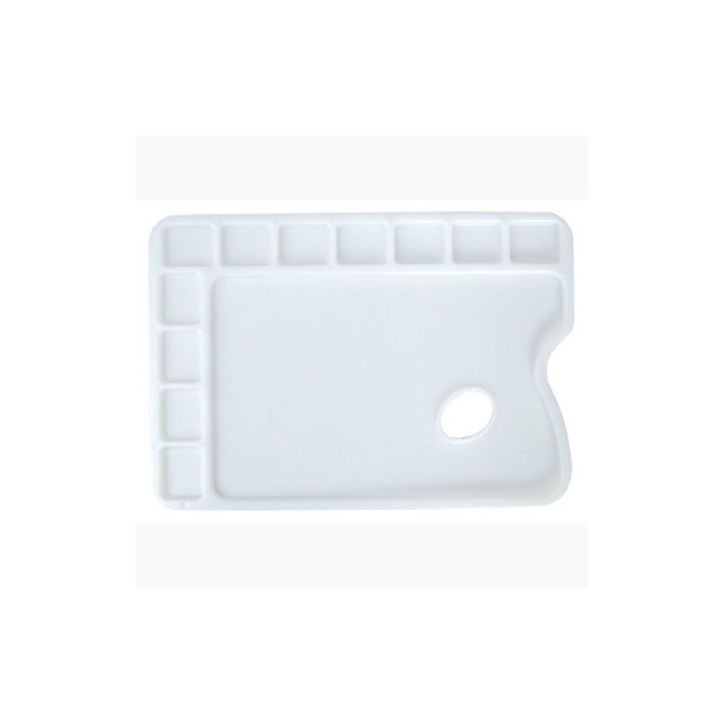  Fine art shop - Rectangular Plastic Palette with 11 holes, 24x34 cm. | totenart.com