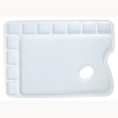  Fine art shop - Rectangular Plastic Palette with 11 holes, 24x34 cm. | totenart.com