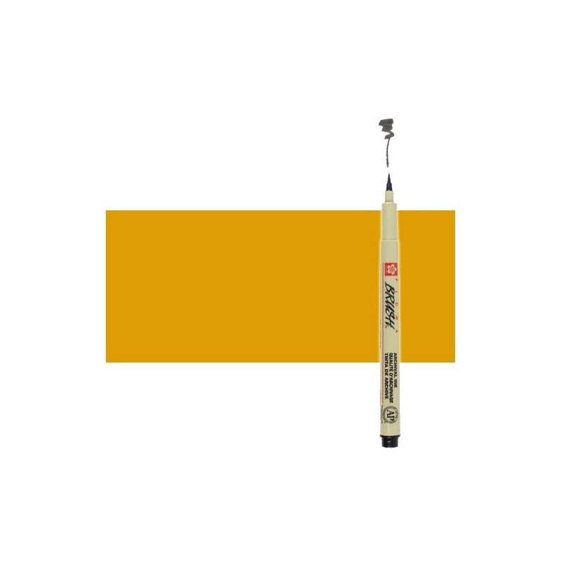 Fine art shop - Orange marker Pigma Brush Sakura | totenart.com