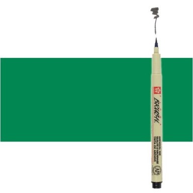 Fine art shop - Green marker Pigma Brush Sakura | totenart.com