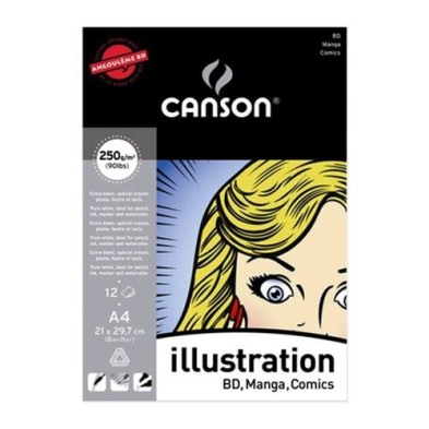  Fine art shop - Enc Bloc A4, 12H Canson Illustration Smooth 250g | totenart.com
