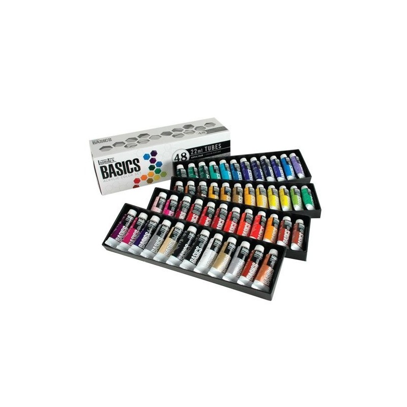 Fine art shop - Acrylic Basics Liquitex, carton box 48 col, 22 ml. | totenart.com
