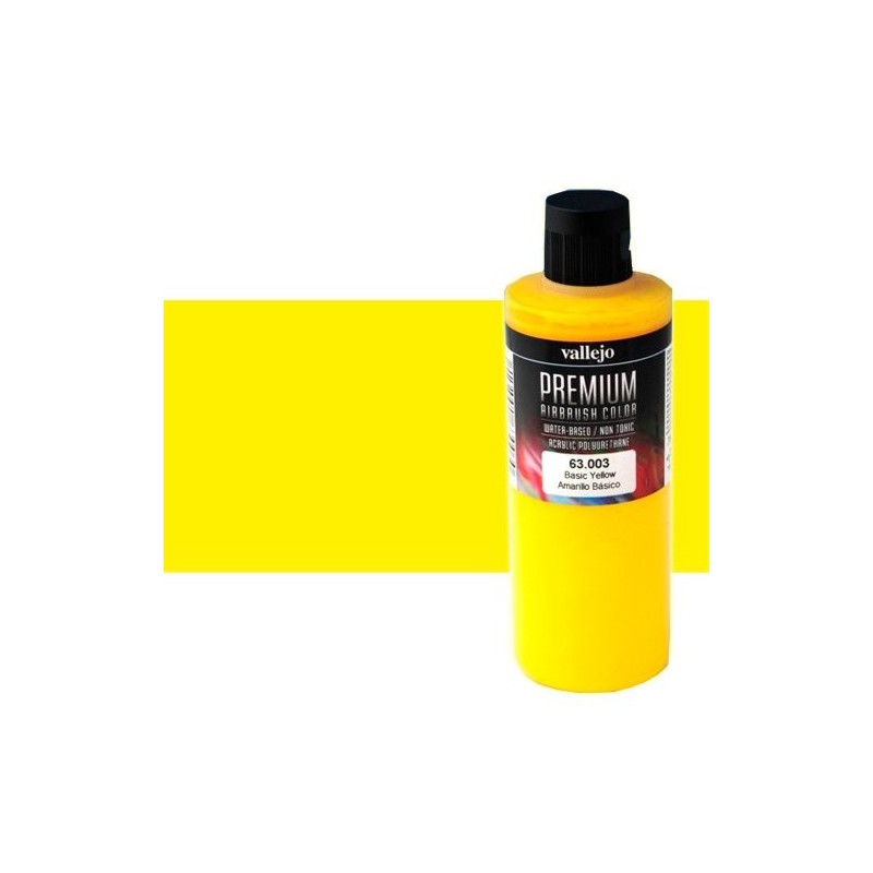  Fine art shop - Premium acrylic Vallejo Basic yellow opaque 200 ml. | totenart.com
