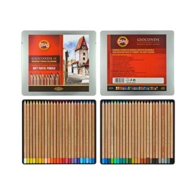  Fine art shop - Pastel Pencils metal box Giocconda Koh-i-Noor (48 colours) | totenart.com