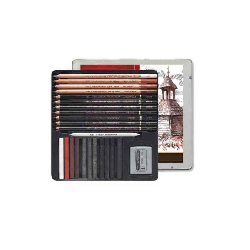  Fine art shop - Assorted drawing Metal box Giocconda 24p. | totenart.com