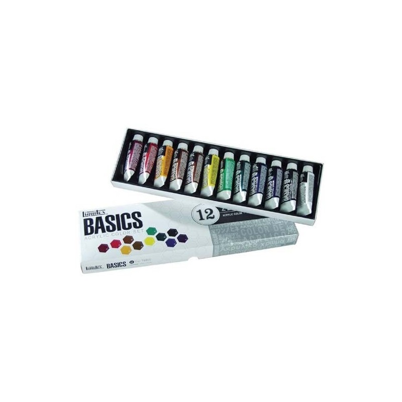 Fine art shop - Acrylic Basics Liquitex, carton box 12 col, 22 ml. | totenart.com