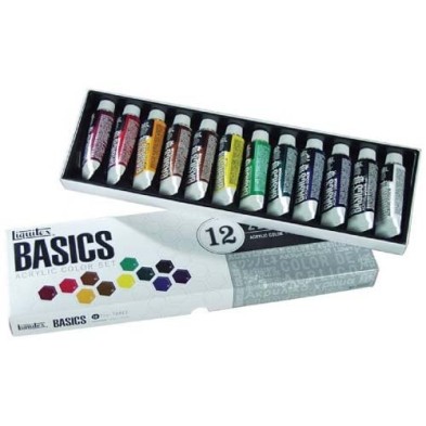 Fine art shop - Acrylic Basics Liquitex, carton box 12 col, 22 ml. | totenart.com