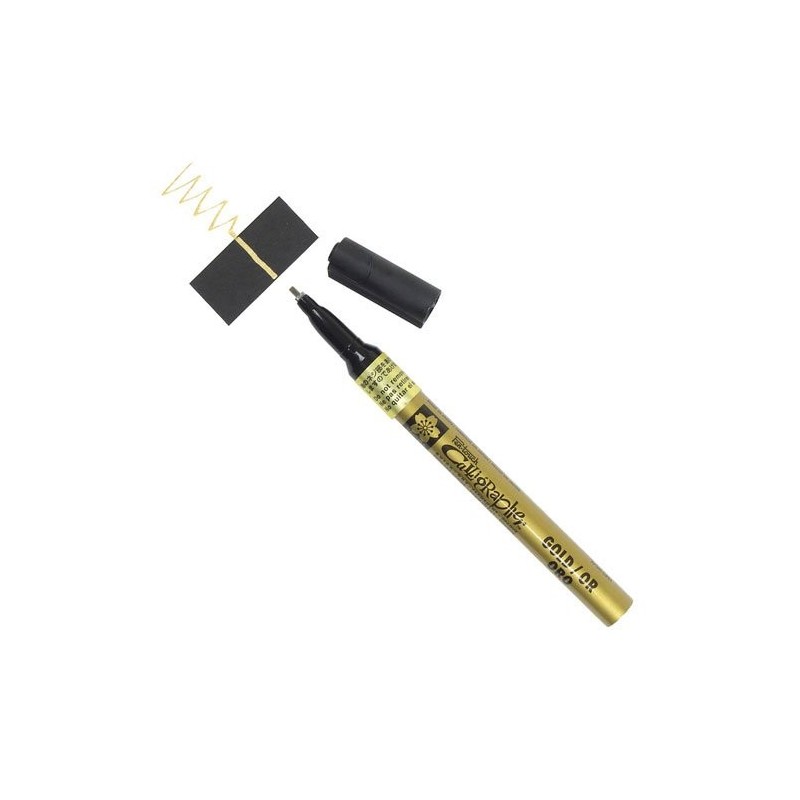 Fine art shop - Gold marker Pen-touch Calligrapher fine 1.8 mm. Sakura | totenart.com
