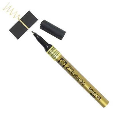 Fine art shop - Gold marker Pen-touch Calligrapher fine 1.8 mm. Sakura | totenart.com