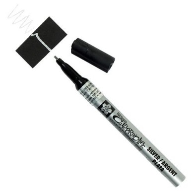 Fine art shop - Silver marker Pen-touch Calligrapher fine 1.8 mm. Sakura | totenart.com