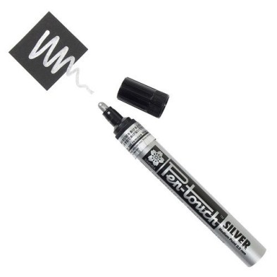 Fine art shop - Silver marker Pen-touch medium Sakura | totenart.com