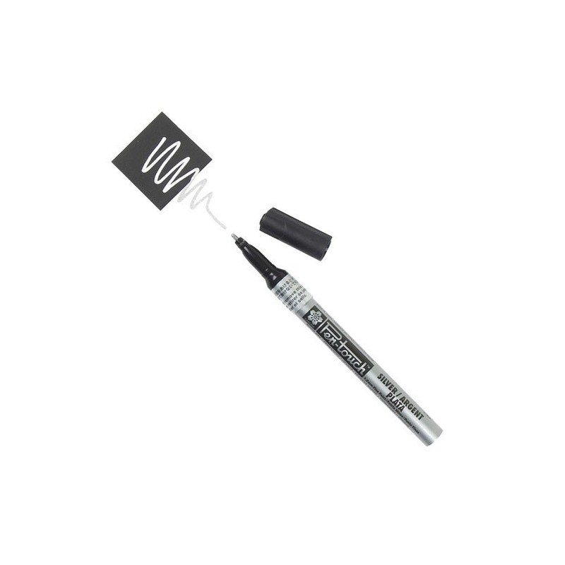 Fine art shop - Silver marker Pen-touch fine Sakura | totenart.com