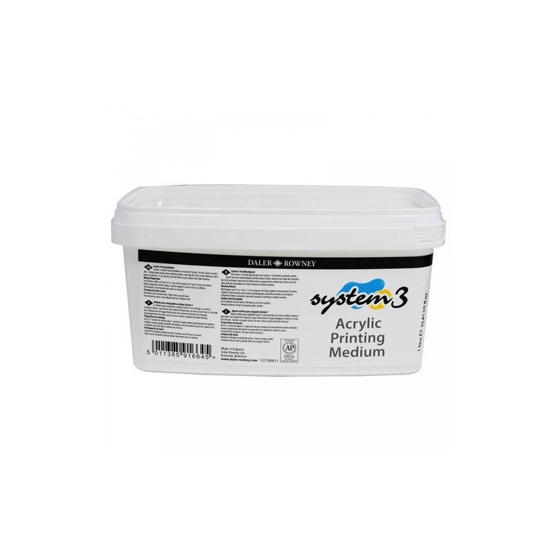 Fine art shop - Medium SERIGRAFIA System 3 Acrylic Printing Medium (1 lt.) | totenart.com