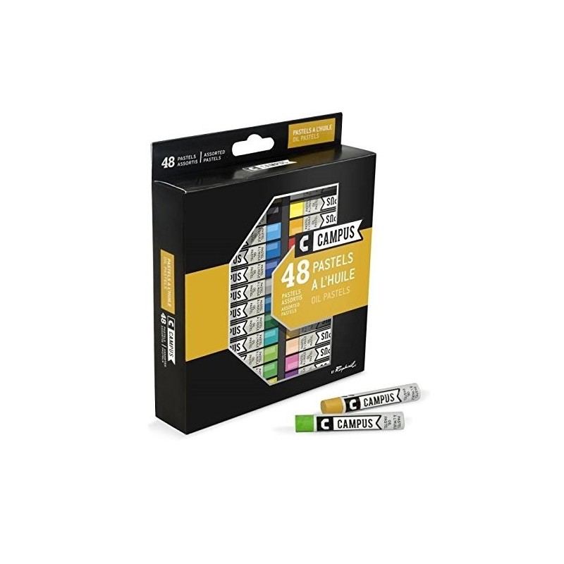 Fine art shop - Box Oil Pastel Campus Raphael 48 colours | totenart.com
