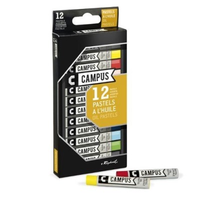  Fine art shop - Box Oil Pastel Campus Raphael 12 colours | totenart.com