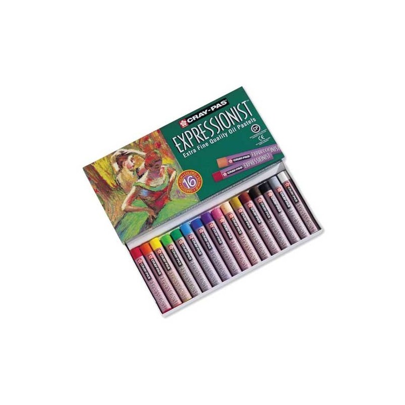  Fine art shop - Oil pastel Sakura Expressionist box 16 colors | totenart.com