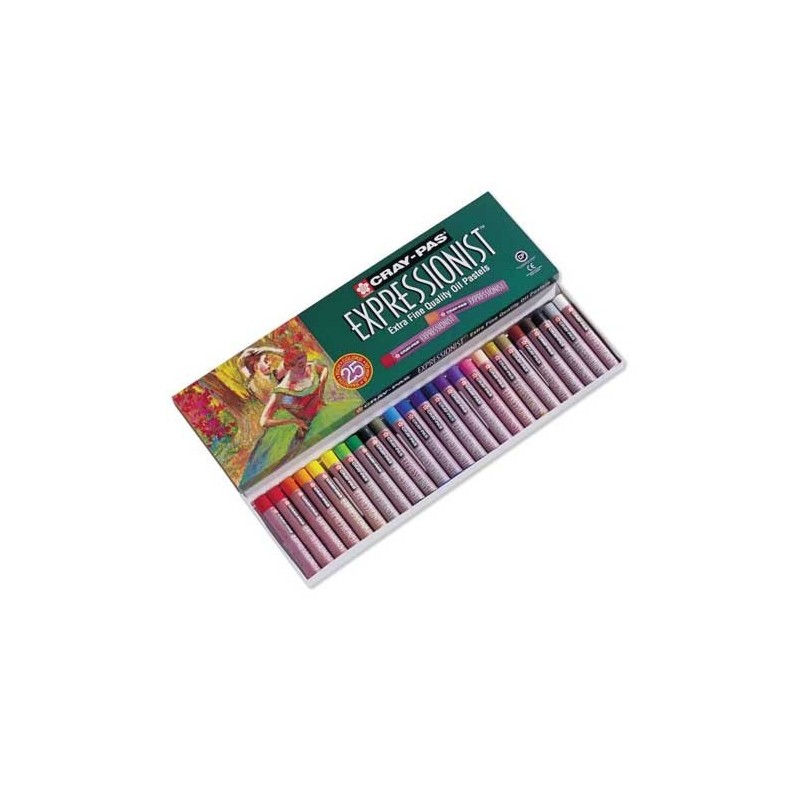  Fine art shop - Oil pastel Sakura Expressionist box 25 colors | totenart.com