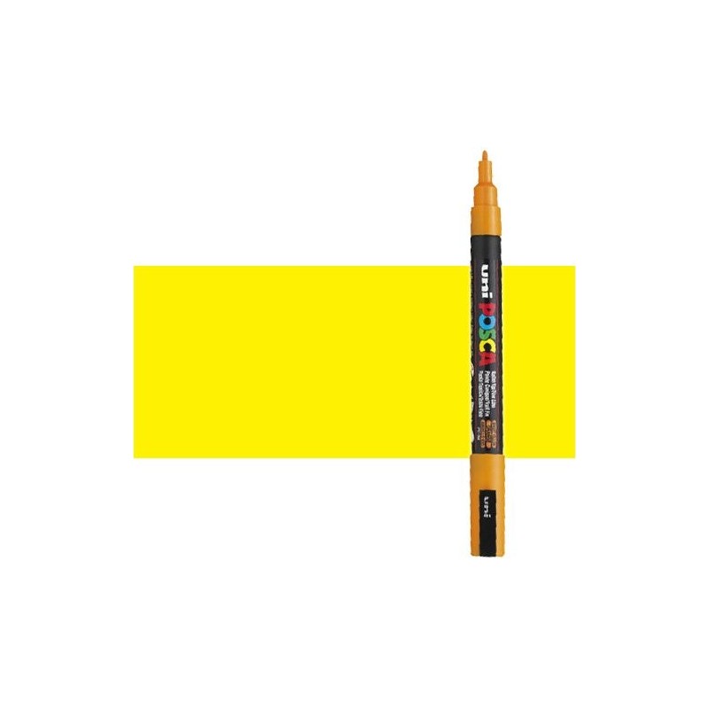 Fine art shop - Yellow (N. 2) Posca marker PC3M, round tip (0.9-1.3 mm.) | totenart.com