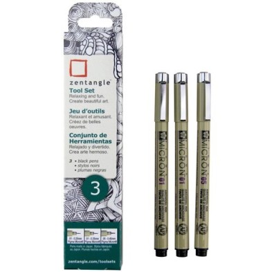 Fine art shop - Zentangle Set 3 uds. | totenart.com