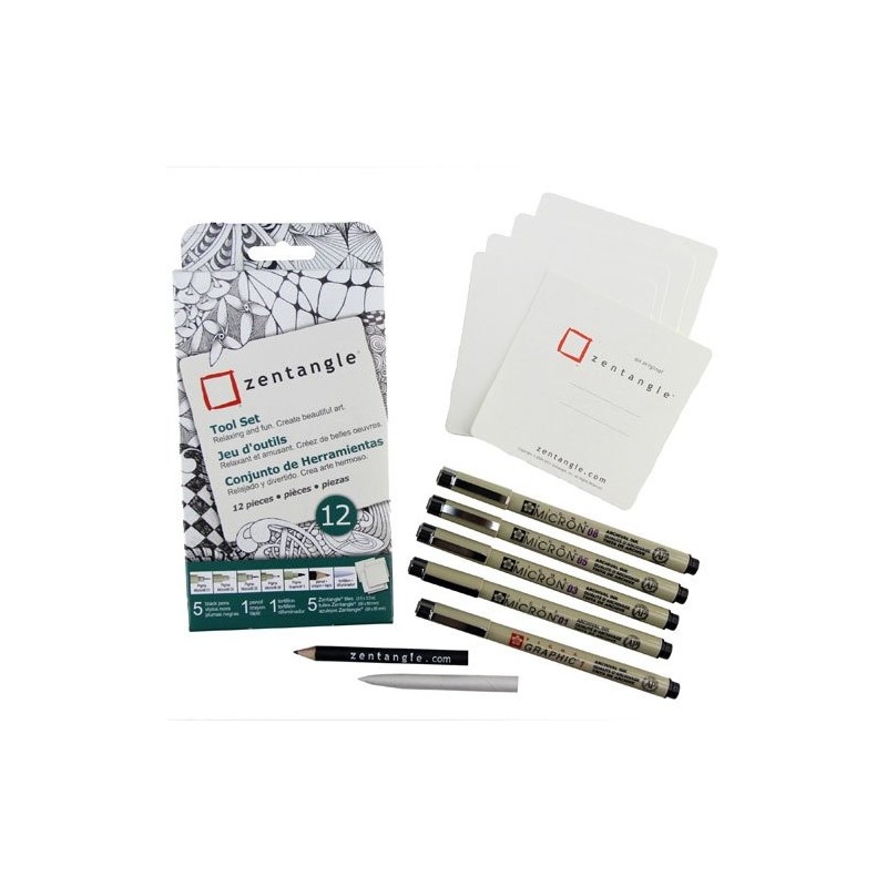 Fine art shop - Zentangle Set 12 uds. | totenart.com