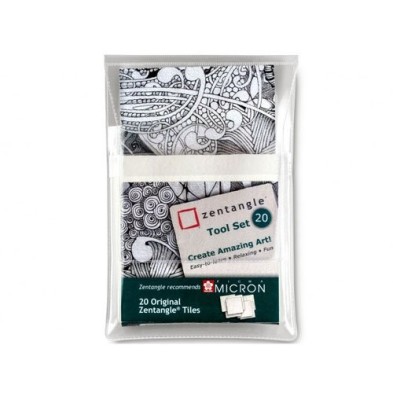 Fine art shop - Estuche Zentangle 20 white papers | totenart.com