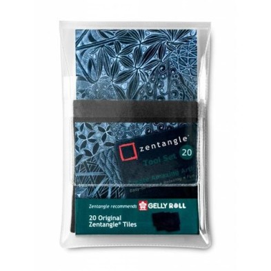 Fine art shop - Estuche Zentangle 20 black papers | totenart.com