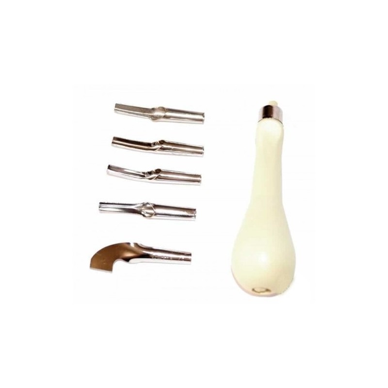 Linoleum set, with handle and 5 nibs.