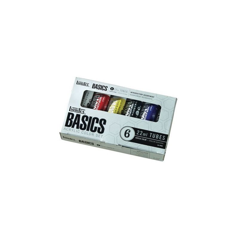 Fine art shop - Acrylic Basics Liquitex, carton box 6 col, 22 ml. | totenart.com