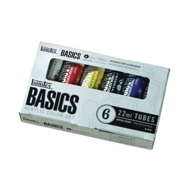 Fine art shop - Acrylic Basics Liquitex, carton box 6 col, 22 ml. | totenart.com