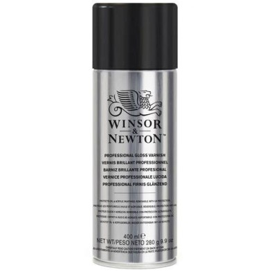 Fine art shop - Gloss varnish spray Winsor & Newton for Oil and Acrylic, 400 ml. | totenart.com