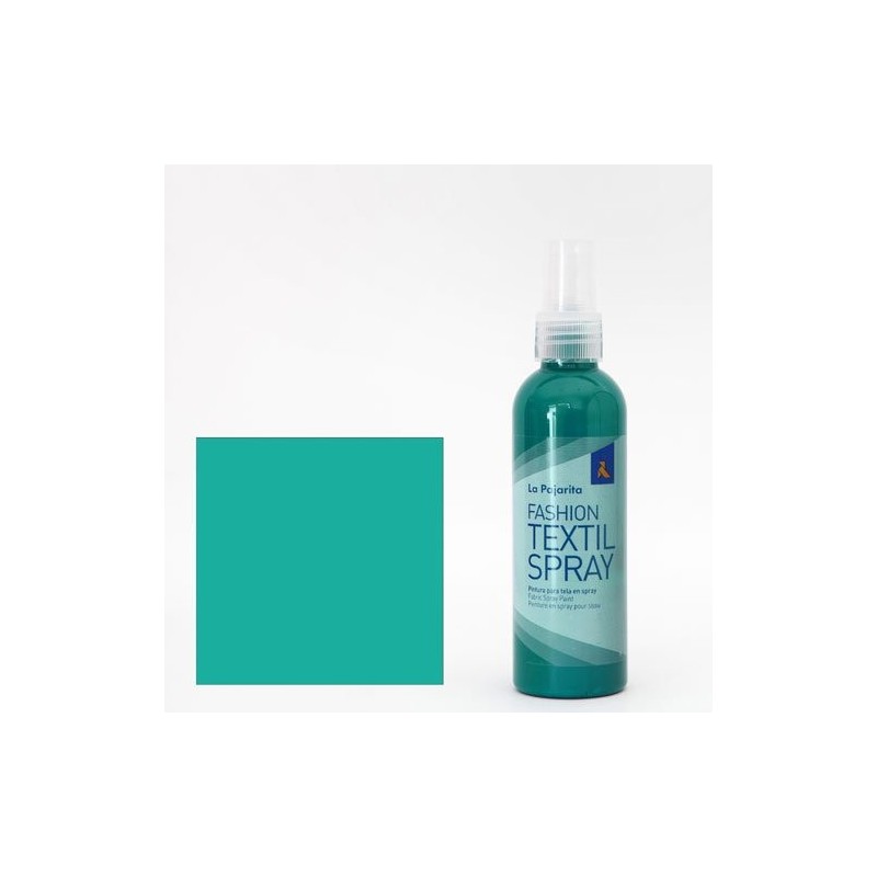 Fine art shop - Textile paint Caribbean Green 08 SPRAY (100 ml.), La Pajarita | totenart.com