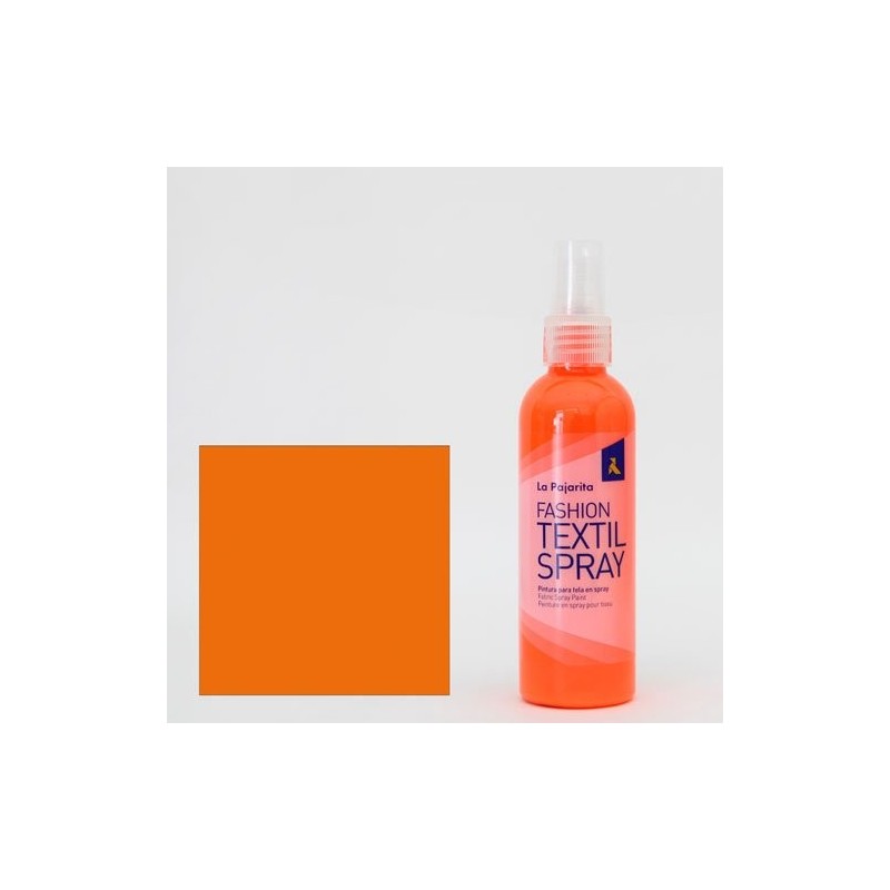 Fine art shop - Textile paint Fluo Orange 14  SPRAY (100 ml.), La Pajarita | totenart.com
