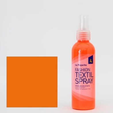 Fine art shop - Textile paint Fluo Orange 14  SPRAY (100 ml.), La Pajarita | totenart.com