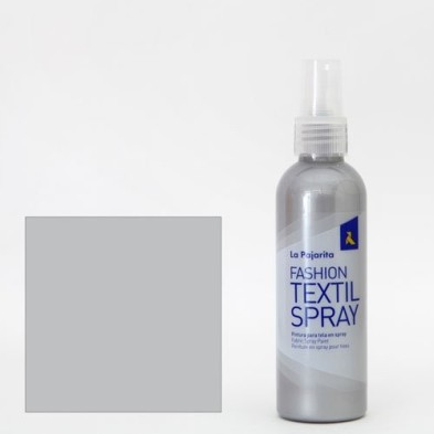 Fine art shop - Textile paint Silver 12  SPRAY (100 ml.), La Pajarita | totenart.com