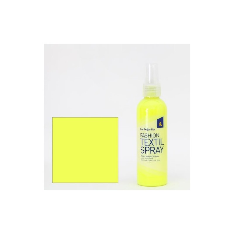 Fine art shop - Textile paint Fluo Yellow 13  SPRAY (100 ml.), La Pajarita | totenart.com