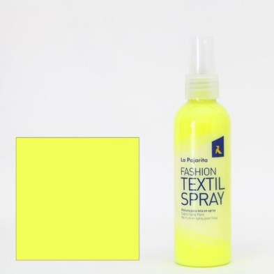 Fine art shop - Textile paint Fluo Yellow 13  SPRAY (100 ml.), La Pajarita | totenart.com