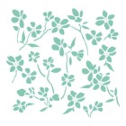Fine art shop - Stencil Flowers 01, 20x20cm., La Pajarita | totenart.com