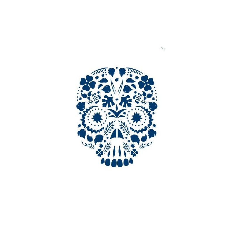 Fine art shop - Stencil Skull 15, 20x30cm. La Pajarita | totenart.com