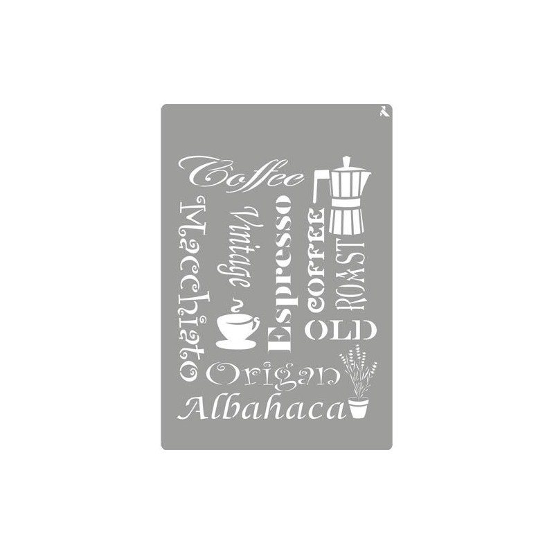 Fine art shop - Stencil Kitchen 12, 20x30cm. La Pajarita | totenart.com