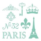 Fine art shop - Stencil Paris 06, 20x20cm., La Pajarita | totenart.com