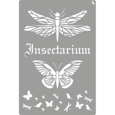 Fine art shop - Stencil Insectarium 13, 20x30cm. La Pajarita | totenart.com