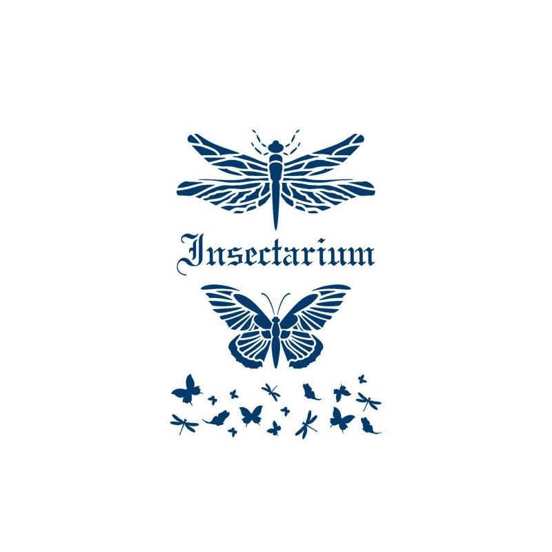 Fine art shop - Stencil Insectarium 13, 20x30cm. La Pajarita | totenart.com