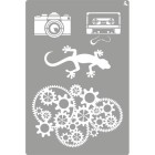 Fine art shop - Stencil Indie 10, 20x30cm. La Pajarita | totenart.com