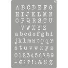 Fine art shop - Stencil Typewriter 11, 20x30cm. La Pajarita | totenart.com