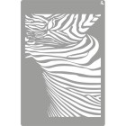 Fine art shop - Stencil Zebra 09, 20x30cm. La Pajarita | totenart.com